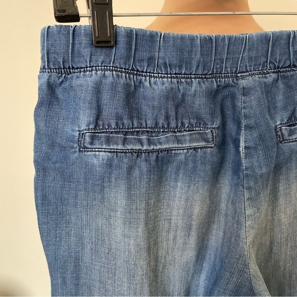 Bella Dahl Beaumont Blue Side Stripe Tencel Welt Pocket Trousers B3039-549 Sz S - Picture 9 of 11